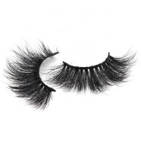 Factory Stock 100% hand made cotton stalk cruelty free 25mm eyelash 5D real Mink fur hair full strip eye lashes