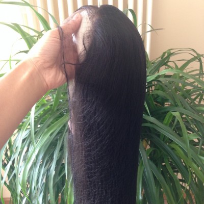 2019 Hotsale Large Stock High quality  130%density 150%  Natural black human hair full lace wig