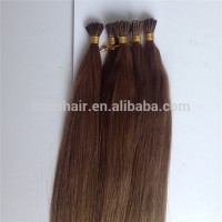 Direct factory price Pre-bonded stick virgin human 9A grade brown stick I beads hair