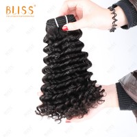 Bliss malaysian 10a double drawn virgin cuticle aligned hair, high quality single donor virgin human hair water wave